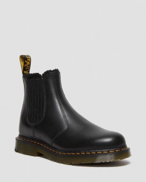 Botas Chelsea Dr Martens 2976 DM's Wintergrip Leather Mujer Negros | 92089803