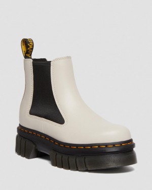 Botas Chelsea Dr Martens Audrick Nappa Leather Platform Hombre Blancos | 50488392