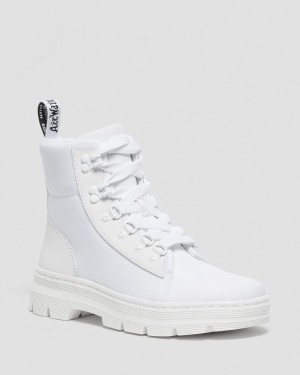 Botas Dr Martens Combs Poly Casual Mujer Blancos | 78080587