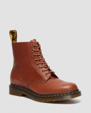 Botas con Cordones Dr Martens 1460 Carrara Leather Mujer Marrom | 74124001