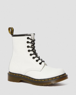Botas con Cordones Dr Martens 1460 Smooth Leather Mujer Blancos | 66580394