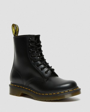 Botas con Cordones Dr Martens 1460 Smooth Leather Mujer Negros | 59121772