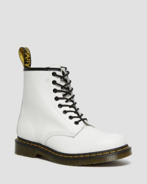 Botas con Cordones Dr Martens 1460 Smooth Leather Mujer Blancos | 31633544