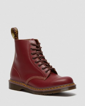 Botas con Cordones Dr Martens 1460 Vintage Made in England Mujer Rojos | 67070395