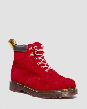 Botas con Cordones Dr Martens 939 Ben Suede Padded Collar Hombre Rojos | 41641308