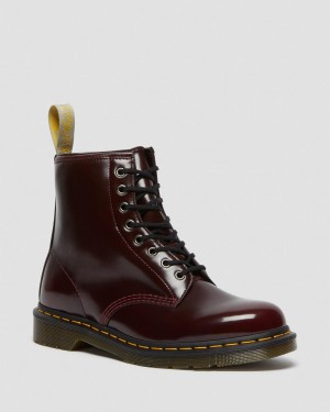 Botas con Cordones Dr Martens Vegan 1460 Mujer Rojos | 60106164