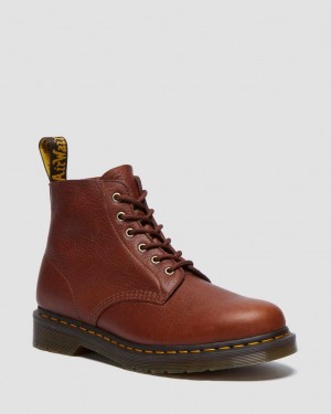 Botines Dr Martens 101 Ambassador Leather Mujer Marrom | 16724159