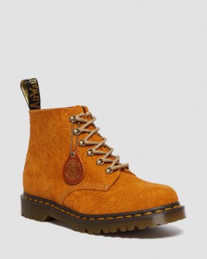 Botines Dr Martens 101 Made in England Hardware Suede Mujer Marrom | 12513579