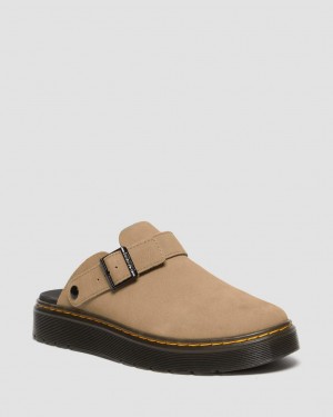 Mulas Dr Martens Carlson Suede Casual Slingback Hombre Marrom | 17635760