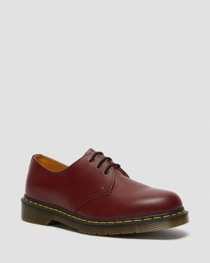 Zapatos Oxford Dr Martens 1461 Smooth Leather Mujer Rojos | 43610813