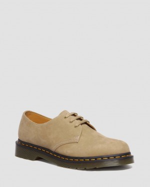 Zapatos Oxford Dr Martens 1461 Tumbled Nubuck Leather Hombre Marrom | 92340158