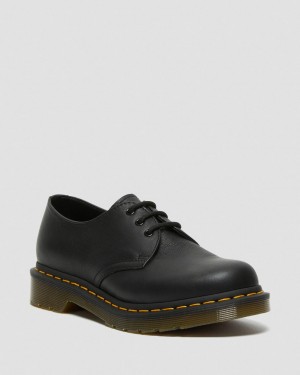 Zapatos Oxford Dr Martens 1461 Virginia Leather Mujer Negros | 46430065