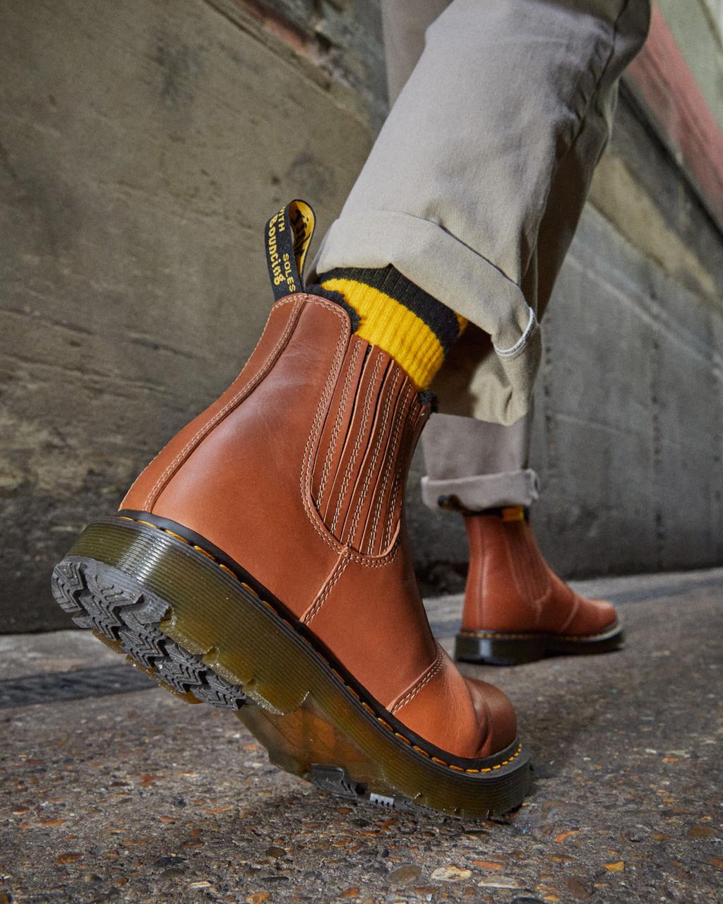 Botas Chelsea Dr Martens 2976 DM's Wintergrip Leather Mujer Marrom | 84014901
