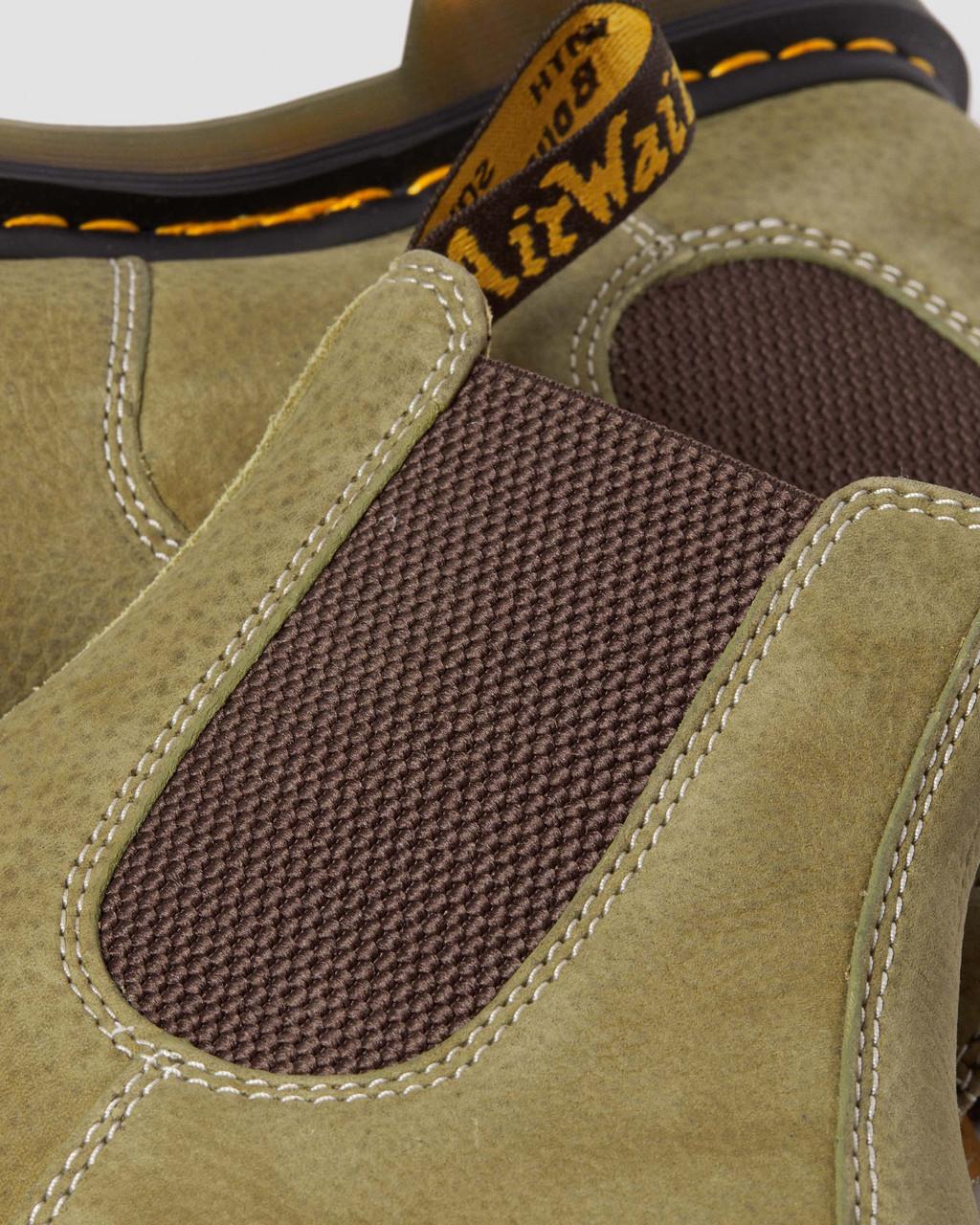 Botas Chelsea Dr Martens 2976 Tumbled Nubuck Leather Hombre Verde Oliva | 30070798