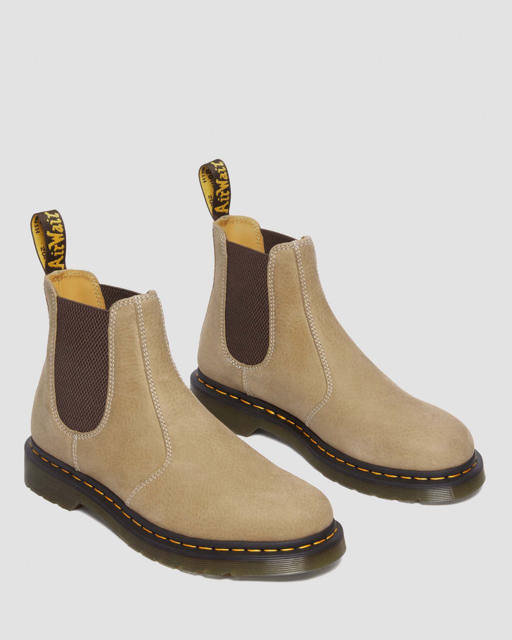 Botas Chelsea Dr Martens 2976 Tumbled Nubuck Leather Hombre Marrom | 68807546