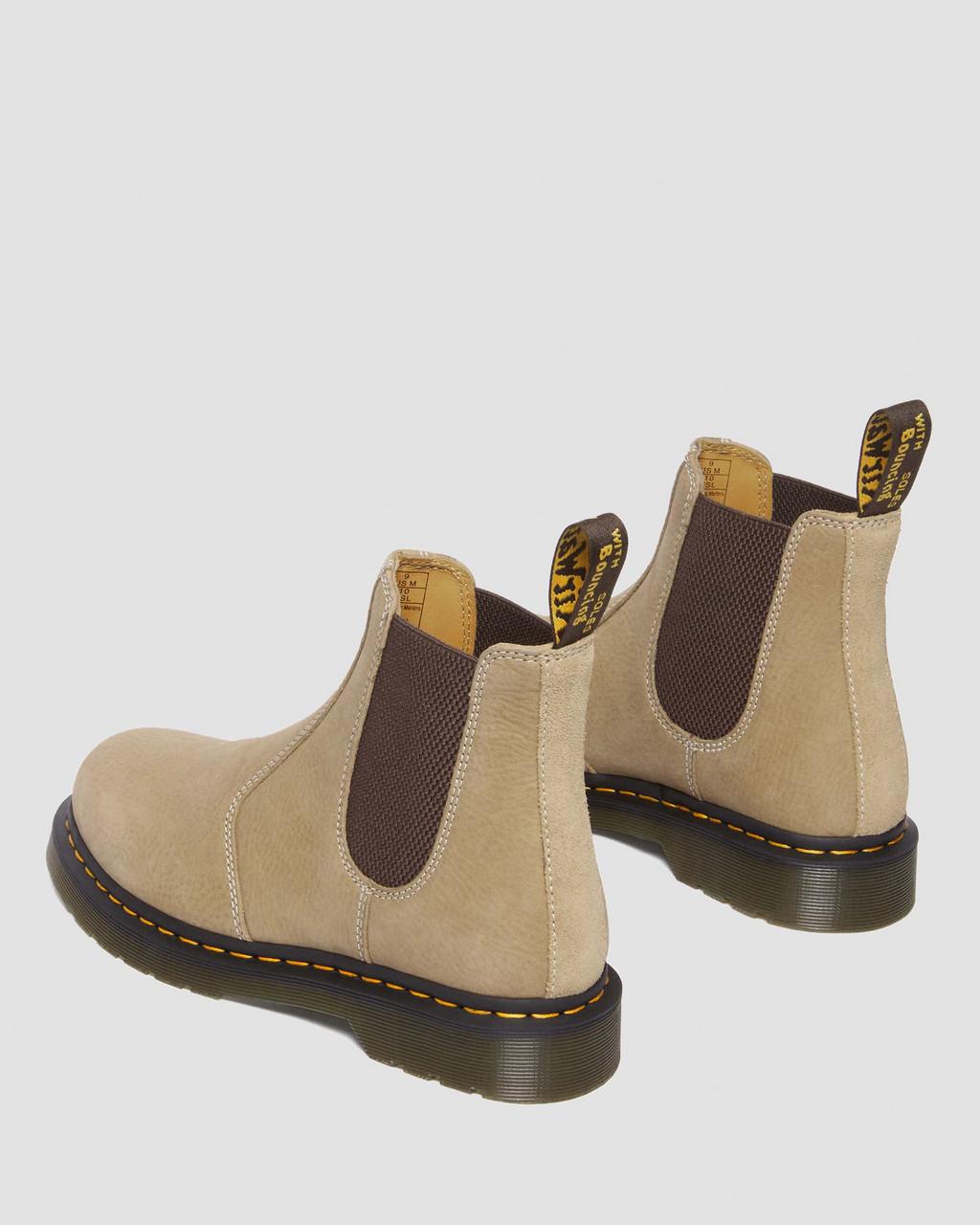 Botas Chelsea Dr Martens 2976 Tumbled Nubuck Leather Hombre Marrom | 68807546