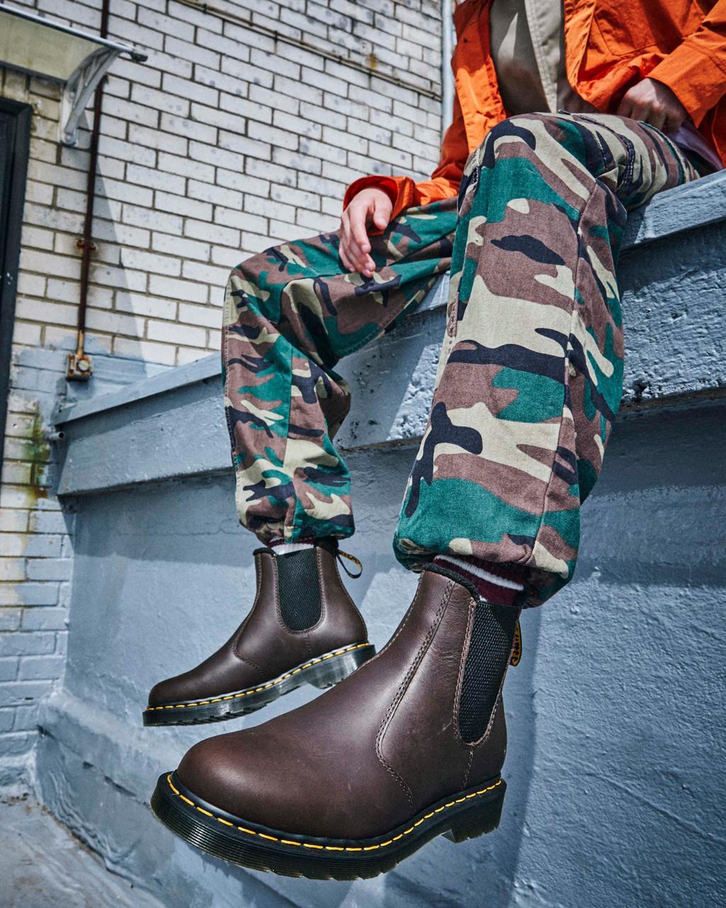 Botas Chelsea Dr Martens 2976 Warmwair Leather Hombre Marrom | 43359836
