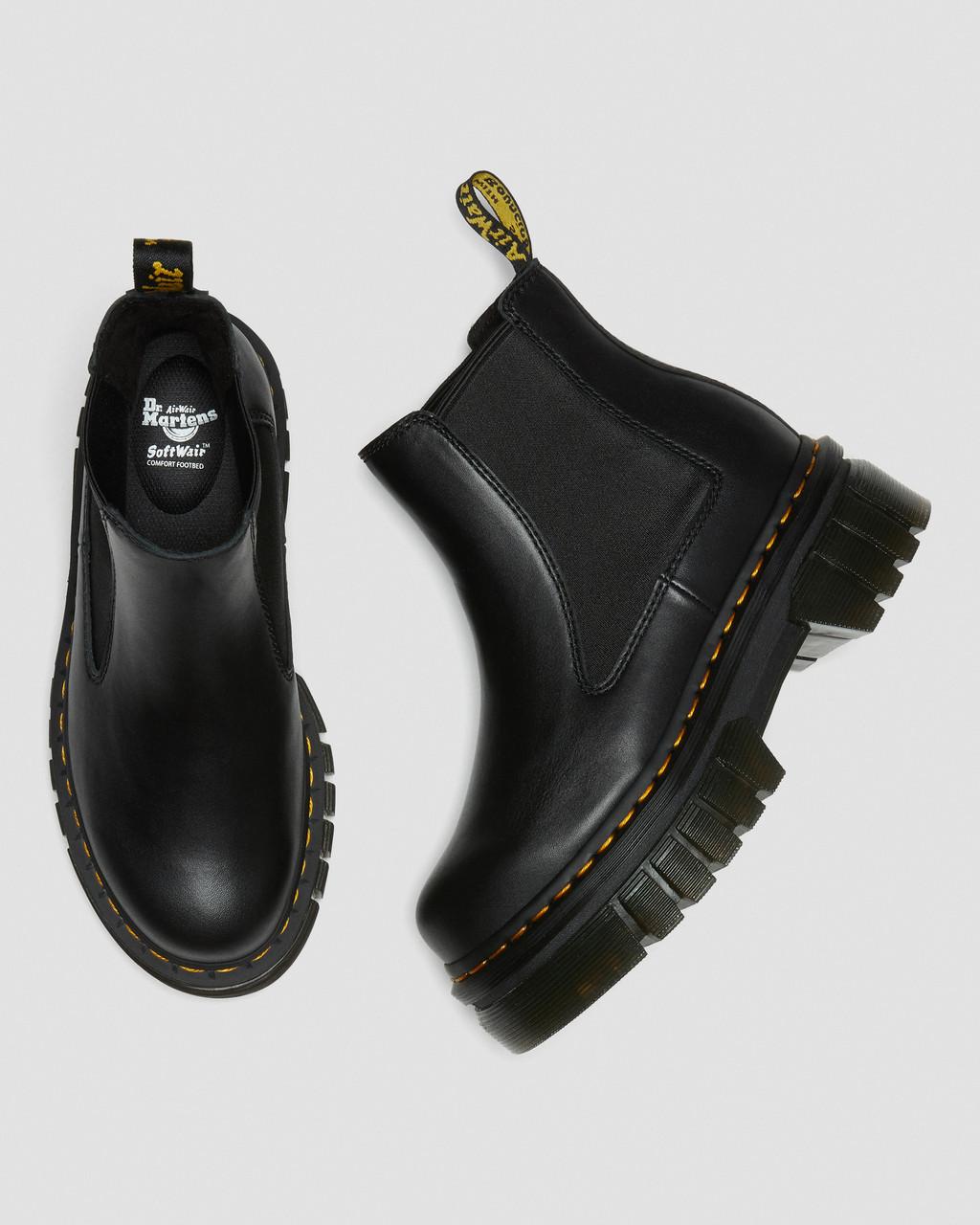 Botas Chelsea Dr Martens Audrick Nappa Leather Platform Mujer Negros | 95742998