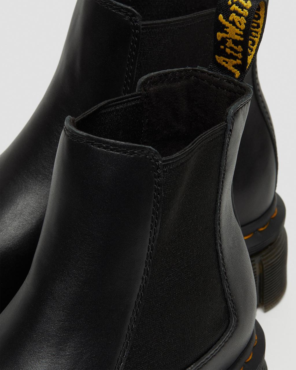 Botas Chelsea Dr Martens Audrick Nappa Leather Platform Mujer Negros | 95742998