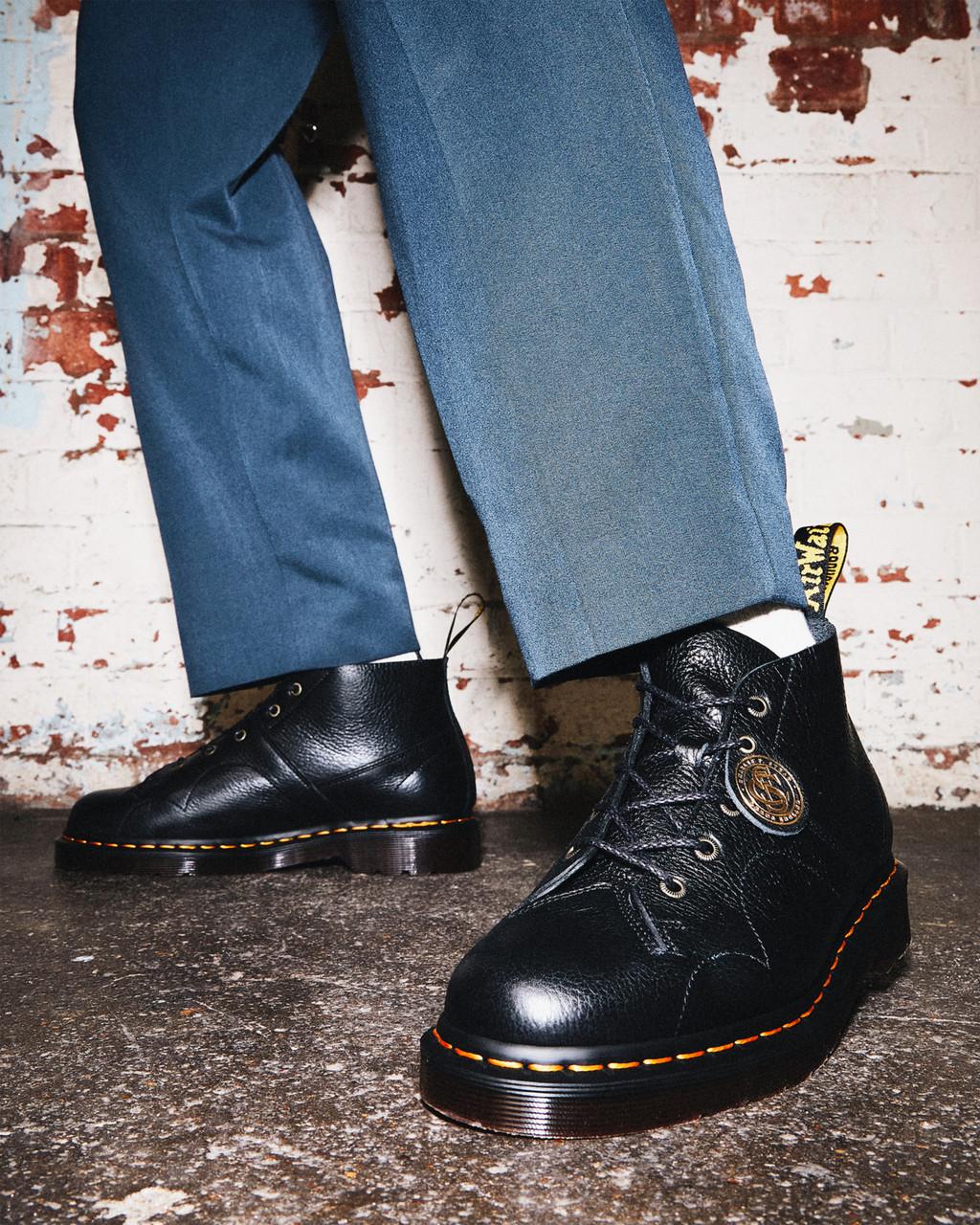 Botas De Mono Dr Martens Church Buckingham Leather Hombre Negros | 12740115