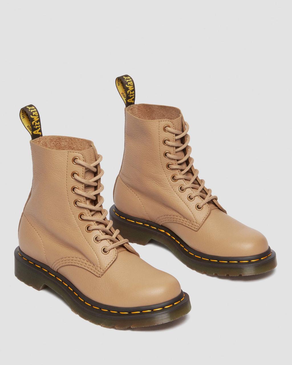 Botas Dr Martens 1460 Virginia Leather Mujer Marrom | 54850450