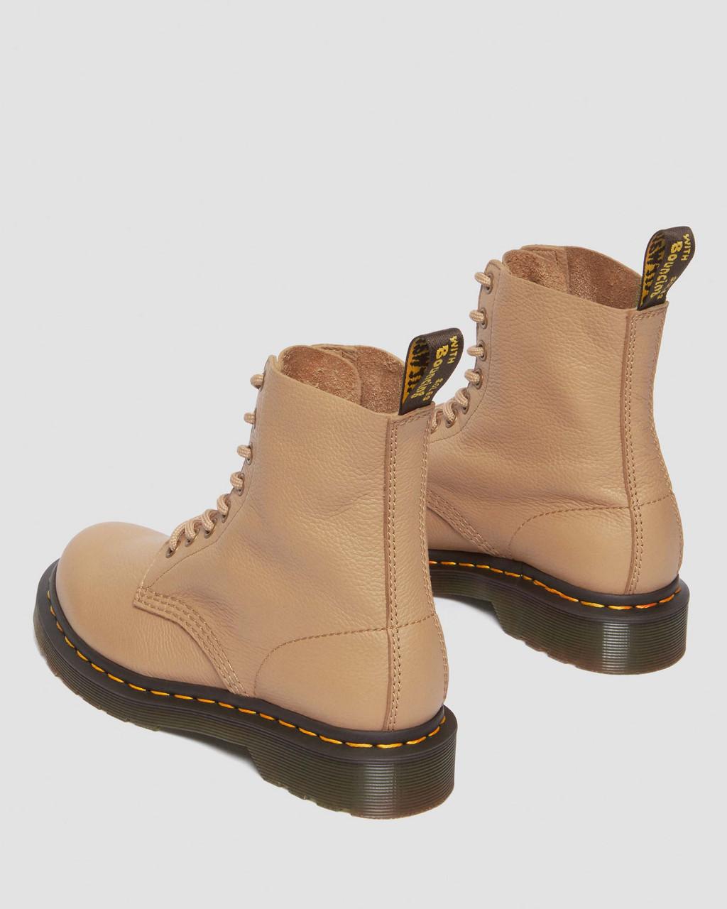 Botas Dr Martens 1460 Virginia Leather Mujer Marrom | 54850450