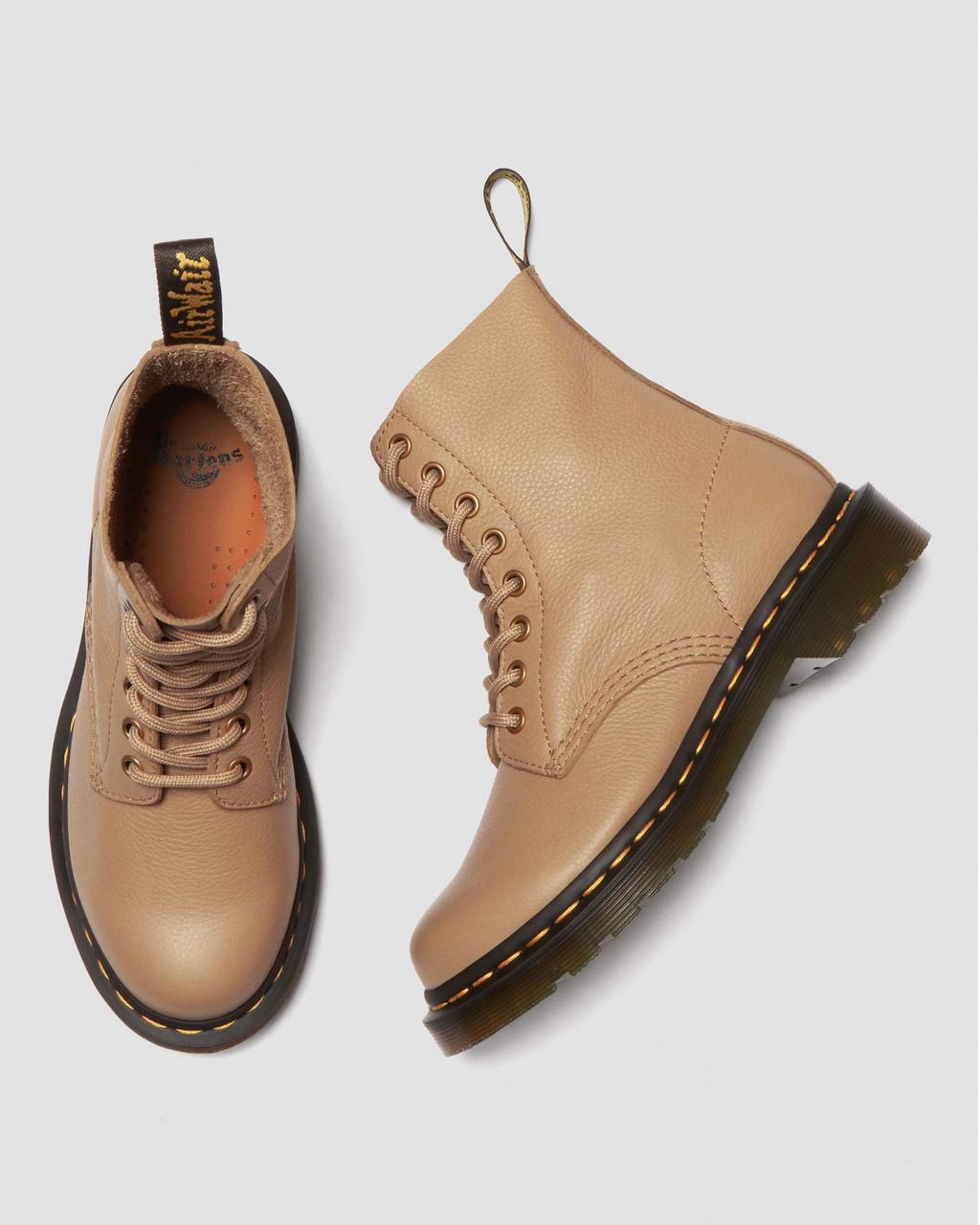 Botas Dr Martens 1460 Virginia Leather Mujer Marrom | 54850450
