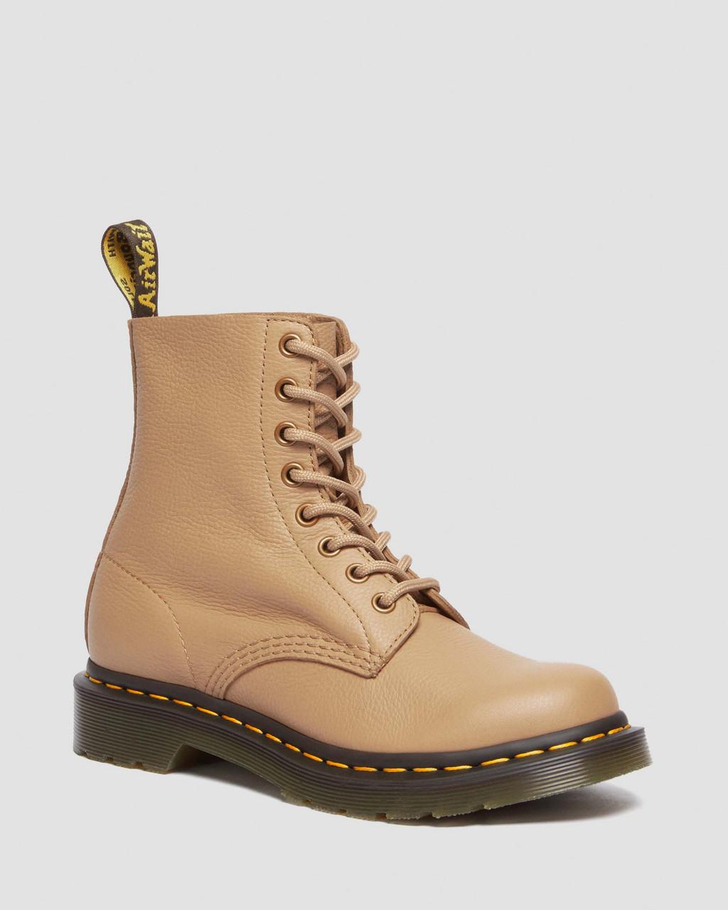 Botas Dr Martens 1460 Virginia Leather Mujer Marrom | 54850450