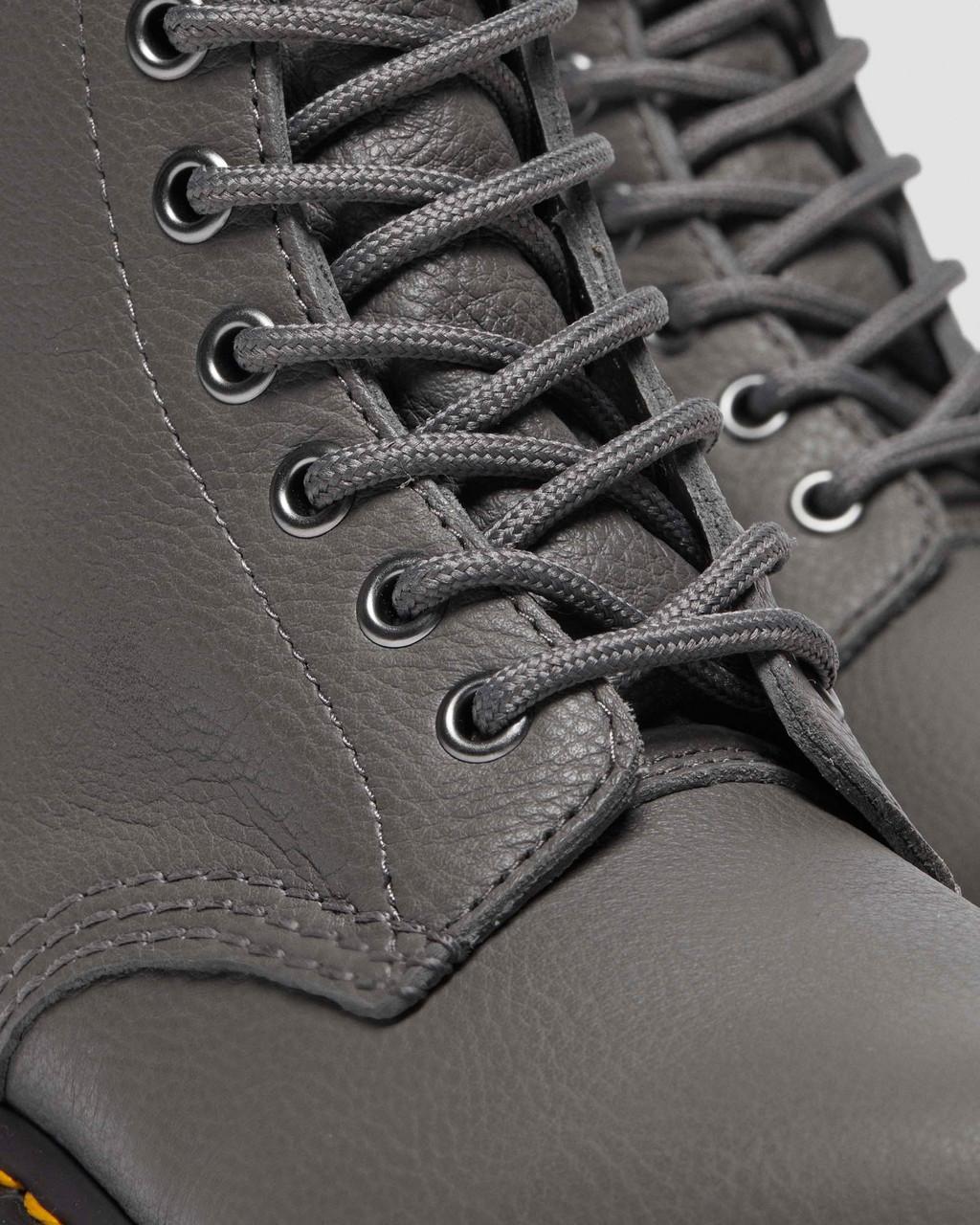 Botas Dr Martens 1460 Virginia Leather Mujer Grises | 74619303