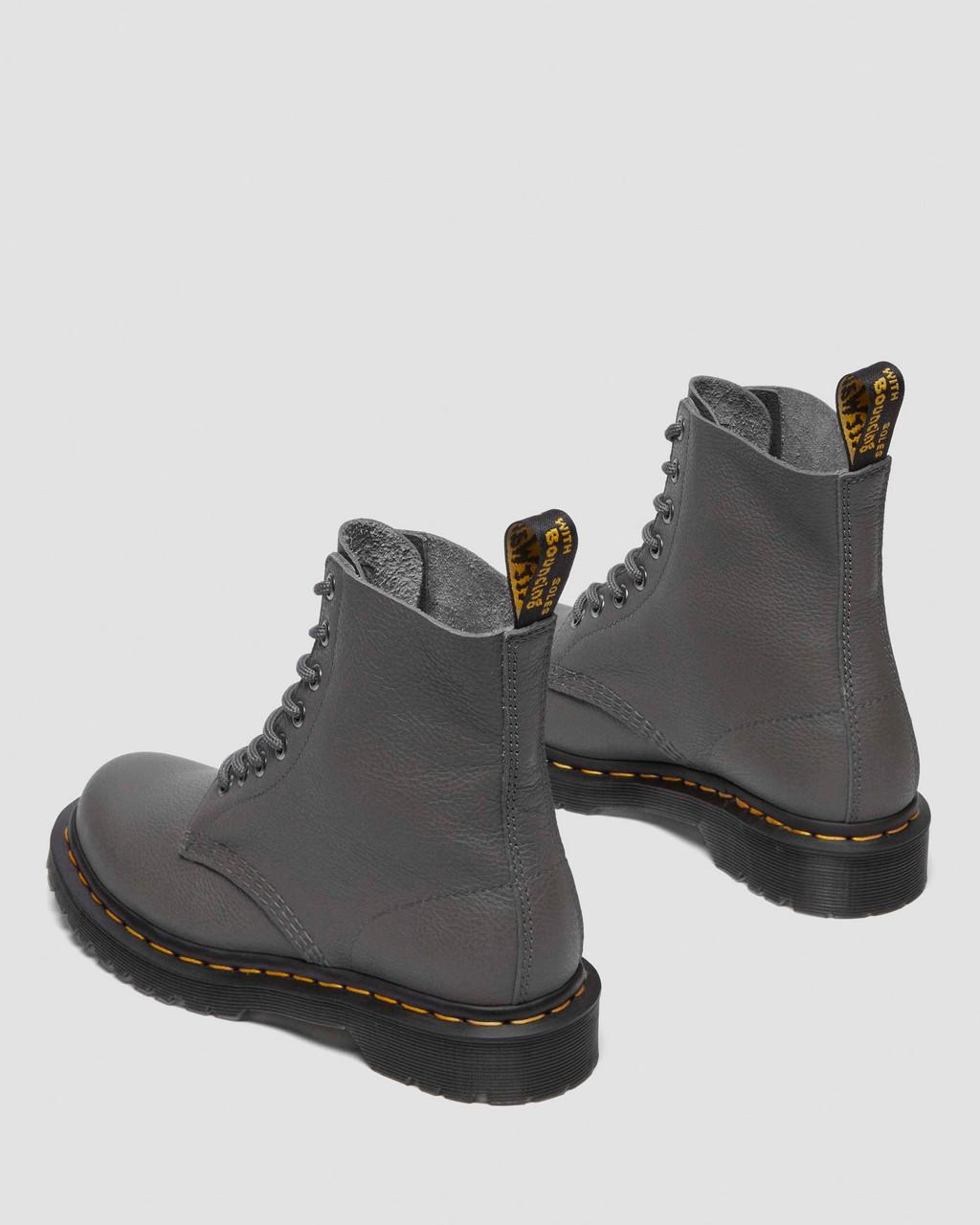 Botas Dr Martens 1460 Virginia Leather Mujer Grises | 74619303