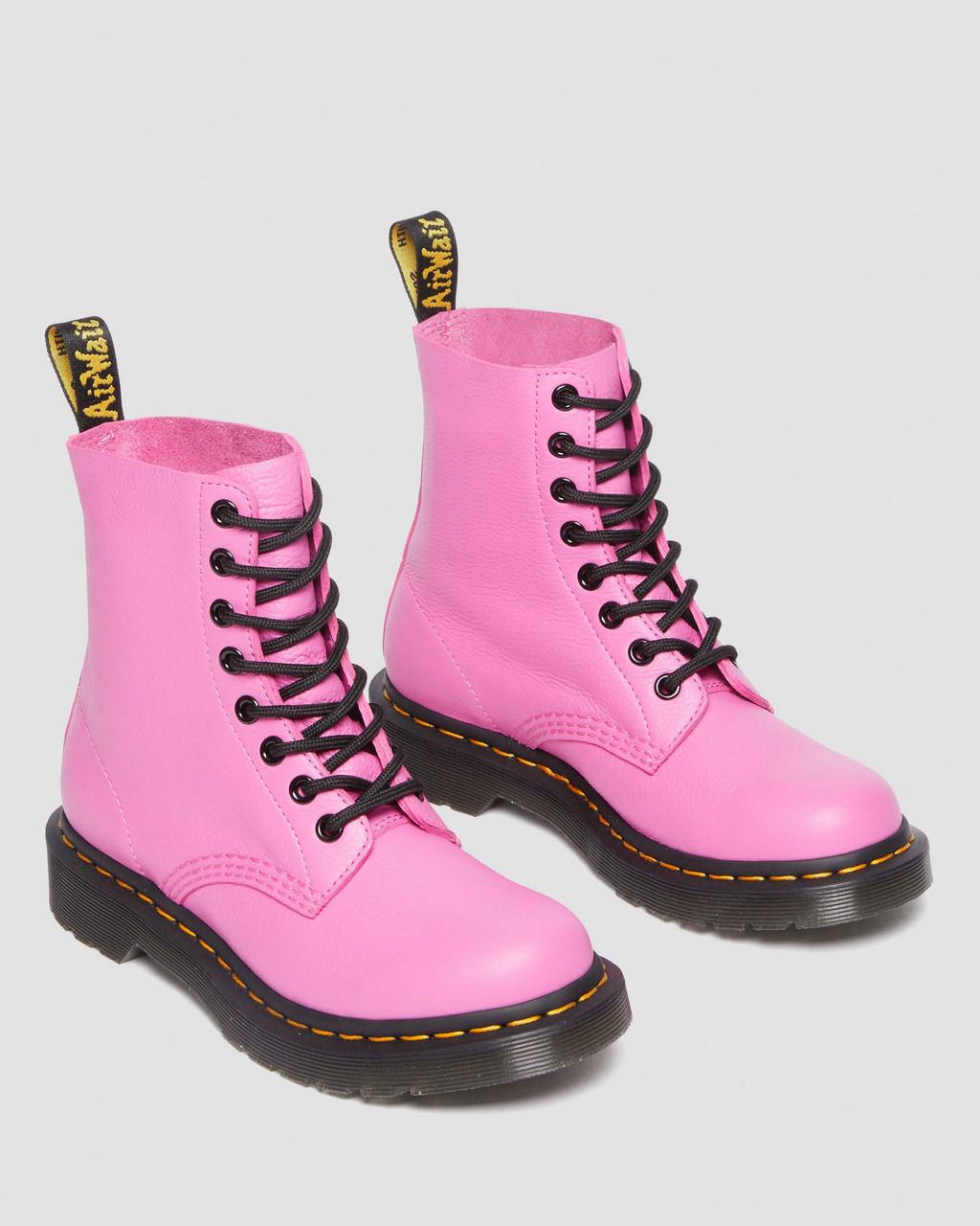 Botas Dr Martens 1460 Virginia Leather Mujer Rosas | 27700386