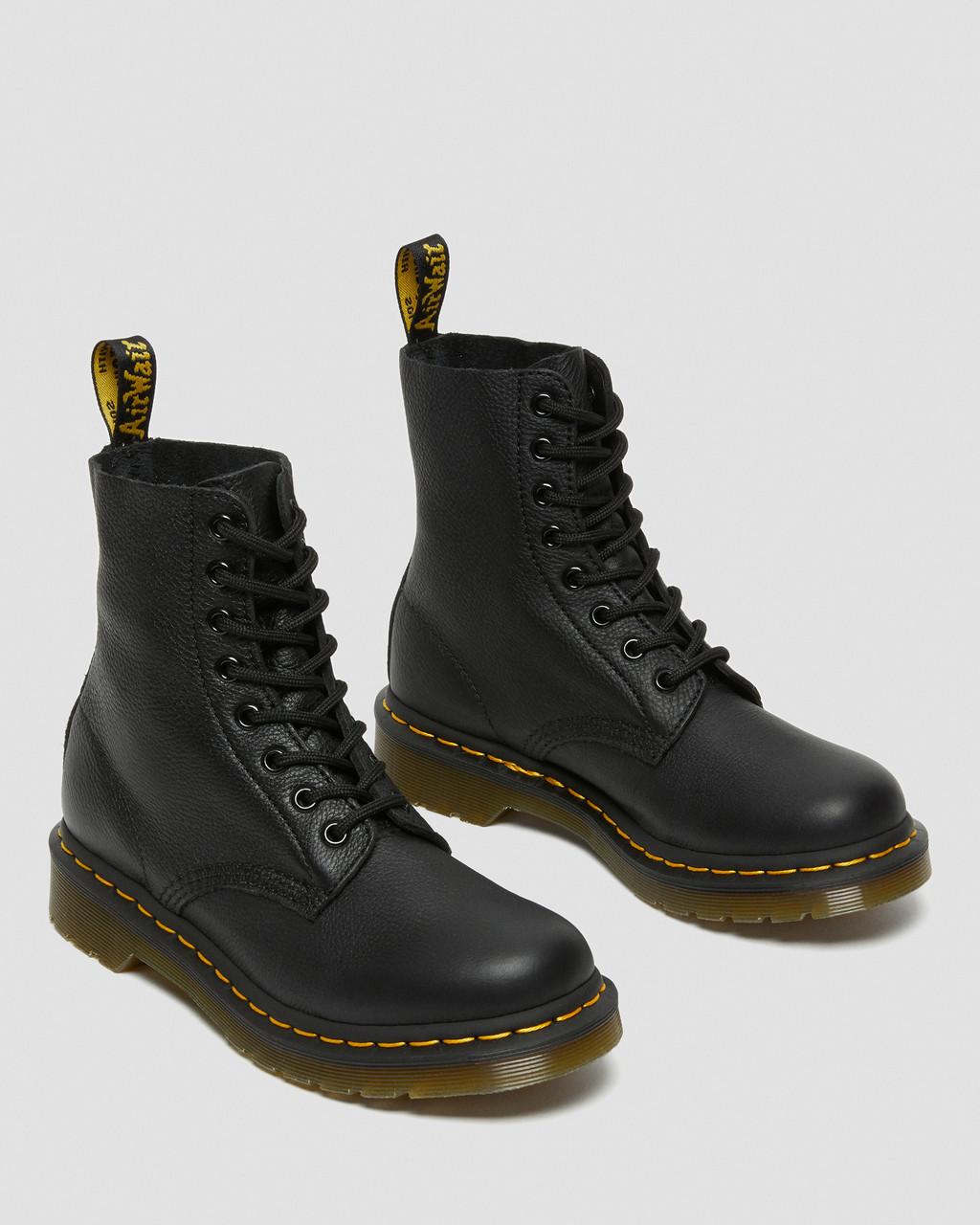 Botas Dr Martens 1460 Virginia Leather Mujer Negros | 33441937