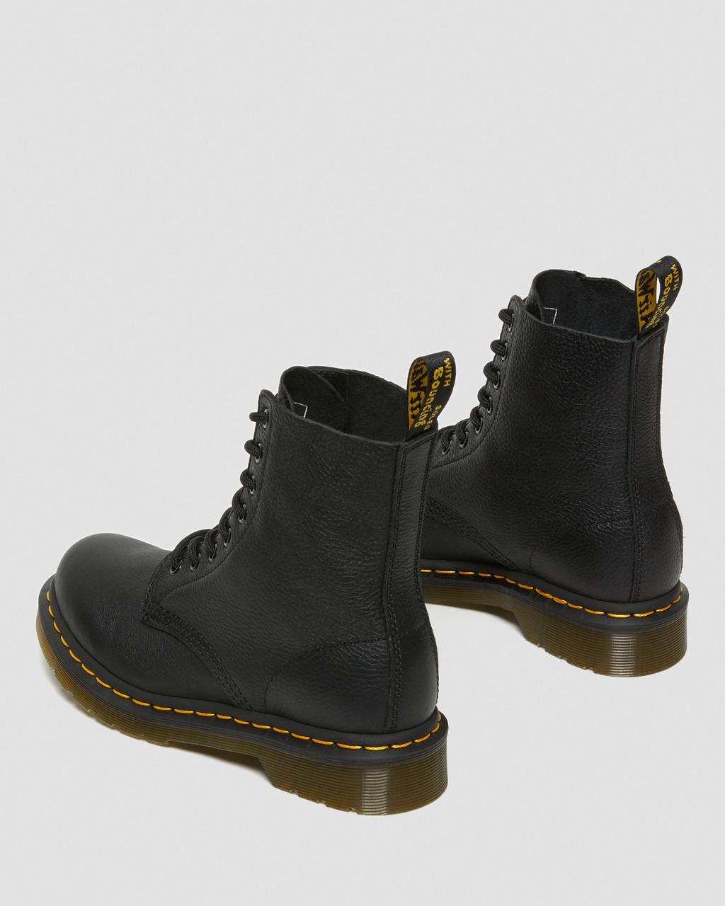 Botas Dr Martens 1460 Virginia Leather Mujer Negros | 33441937