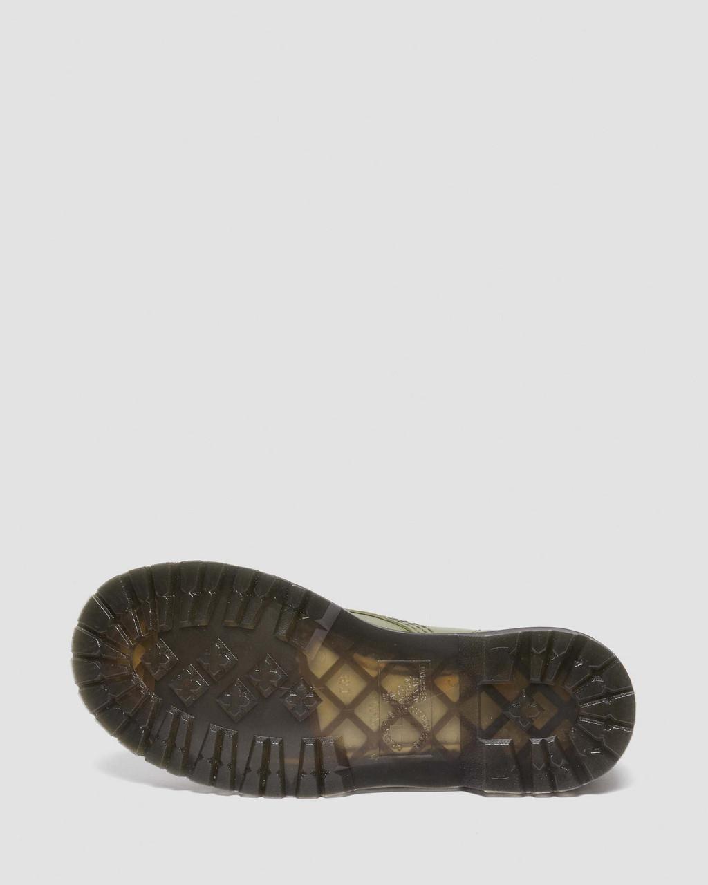 Botas Dr Martens 1460 Virginia Leather Mujer Verde Oliva | 85665589