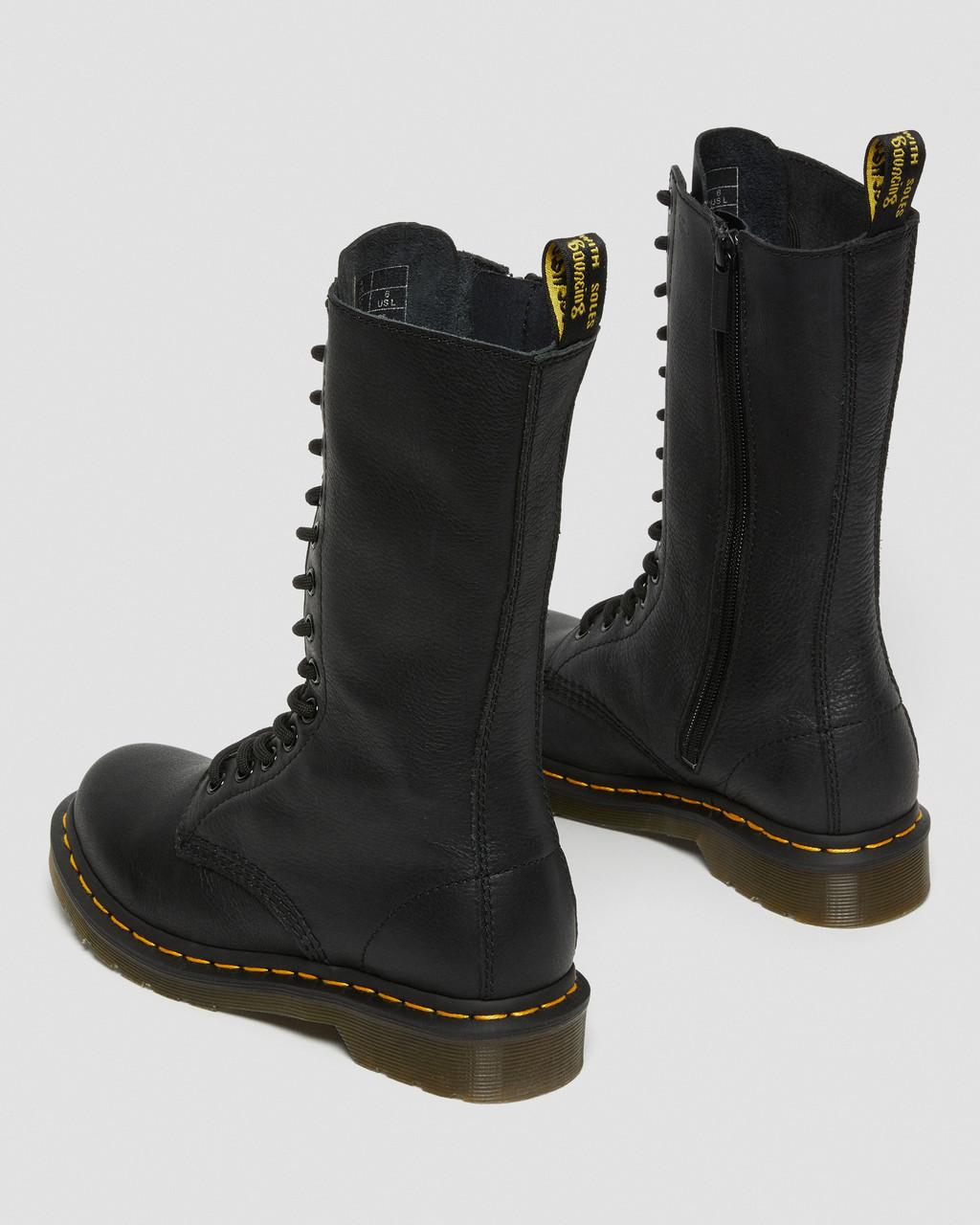 Botas Dr Martens 1B99 Virginia Leather Mid Calf Mujer Negros | 67542157