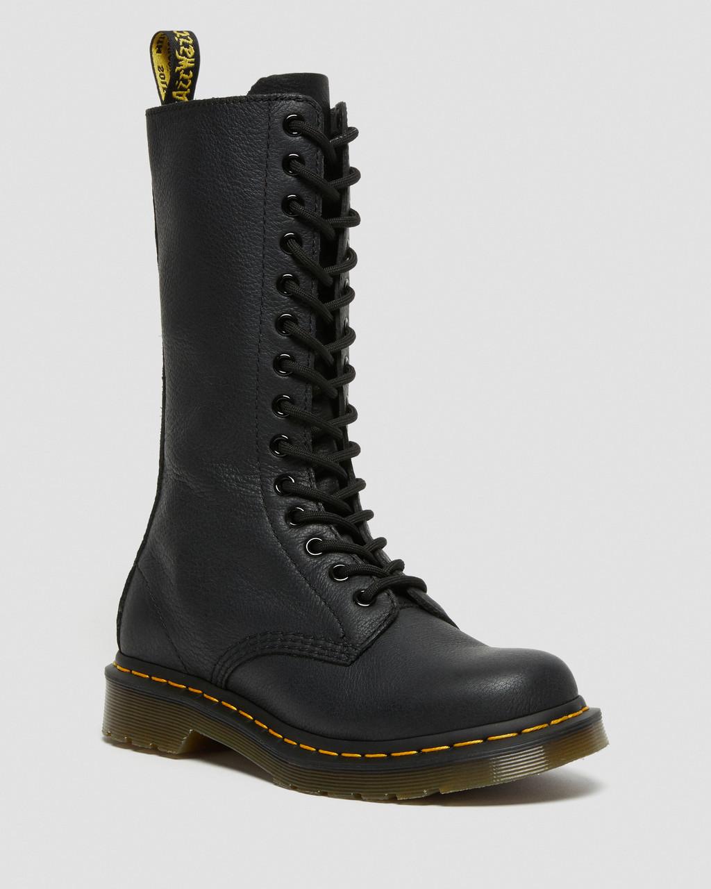 Botas Dr Martens 1B99 Virginia Leather Mid Calf Mujer Negros | 67542157