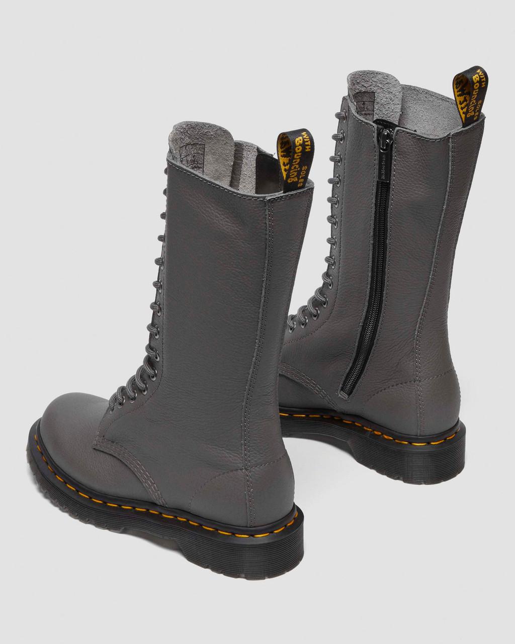 Botas Dr Martens 1B99 Virginia Leather Mid Calf Mujer Grises | 82857034