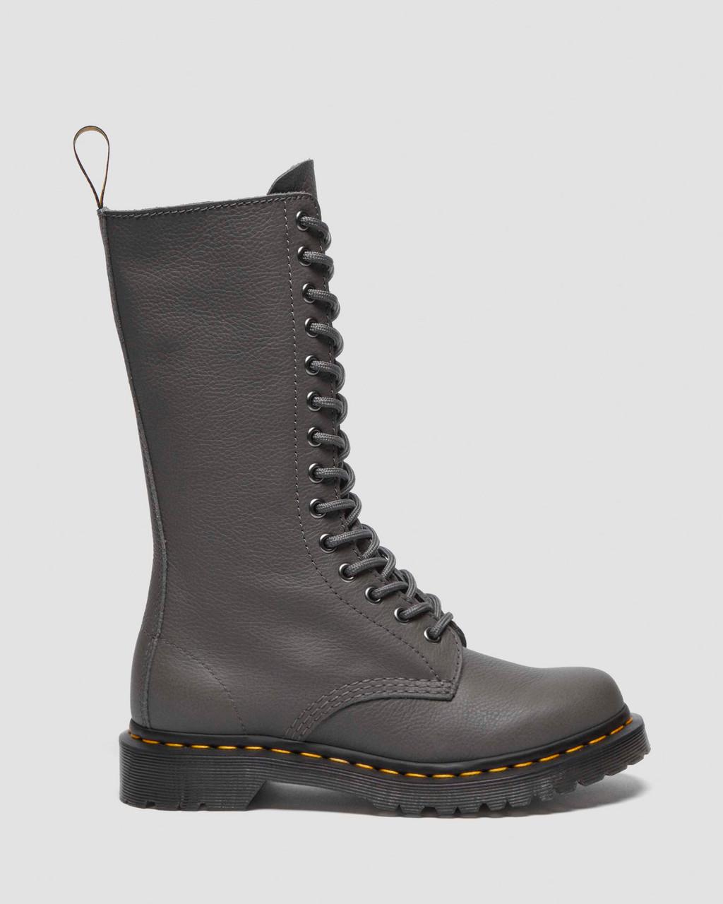 Botas Dr Martens 1B99 Virginia Leather Mid Calf Mujer Grises | 82857034