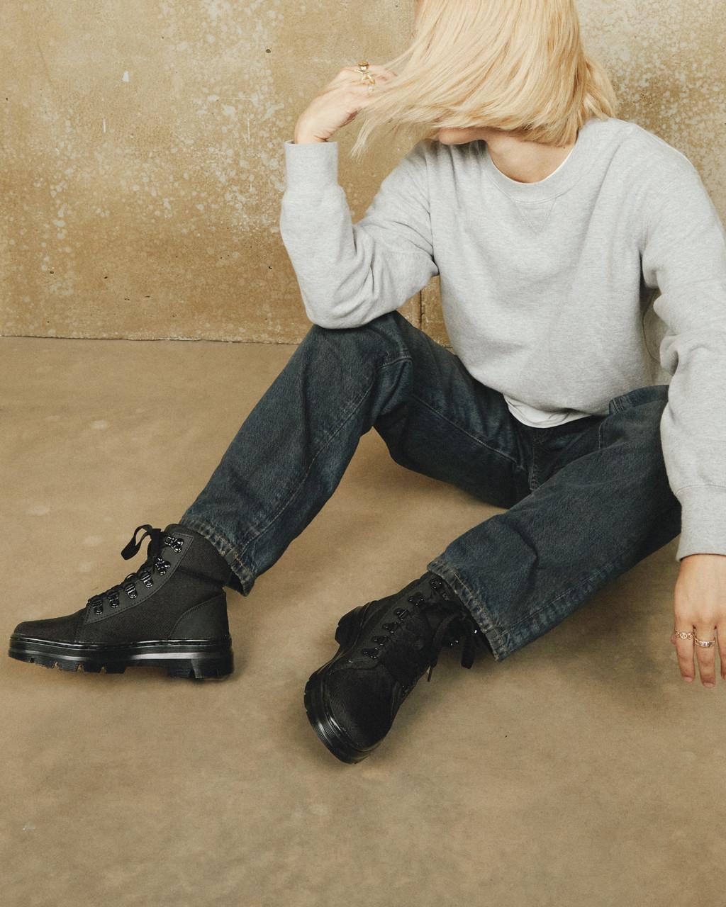 Botas Dr Martens Combs Poly Casual Mujer Negros | 13106593