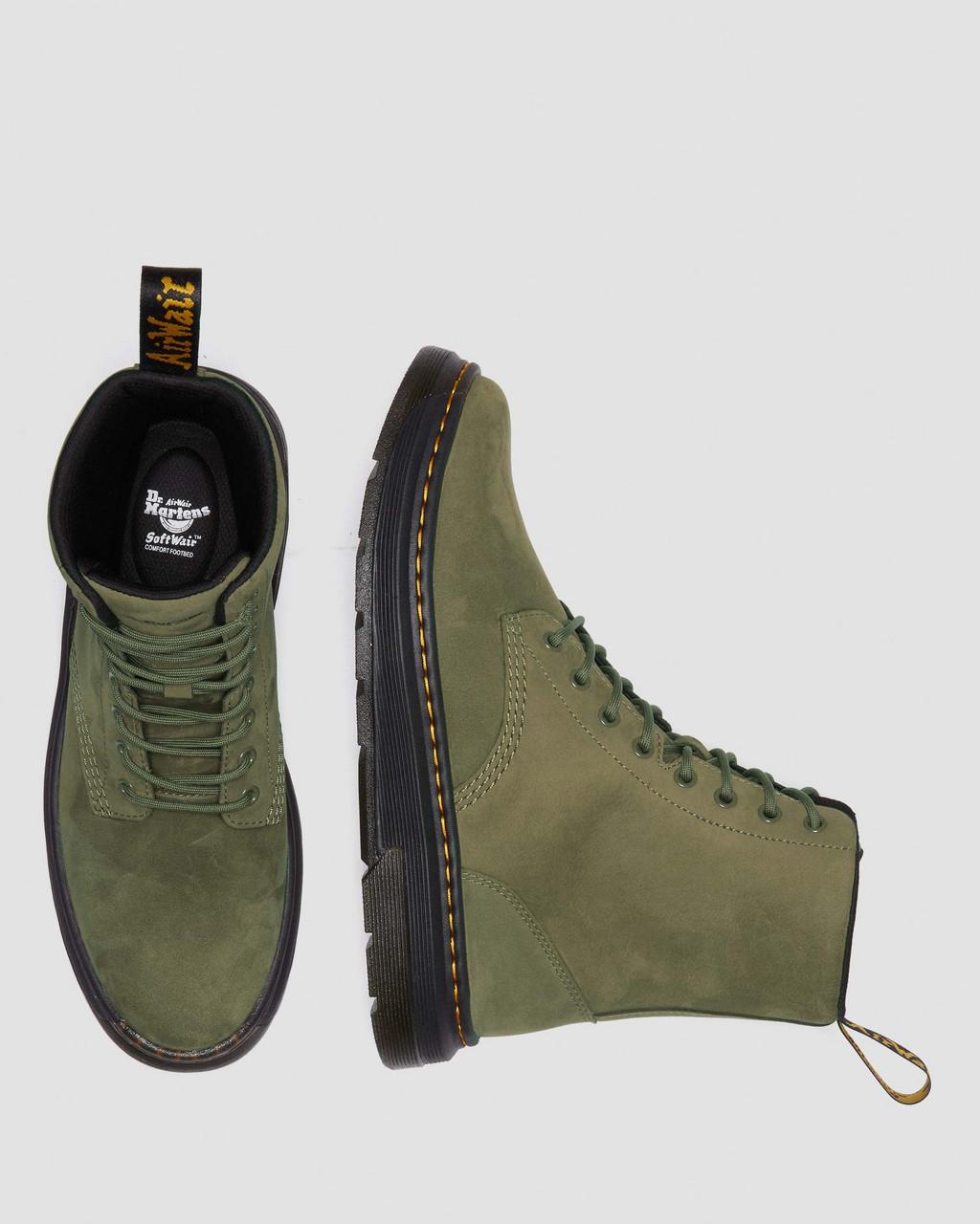Botas Dr Martens Crewson Nubuck Leather Everyday Hombre Verde Oliva | 37434109