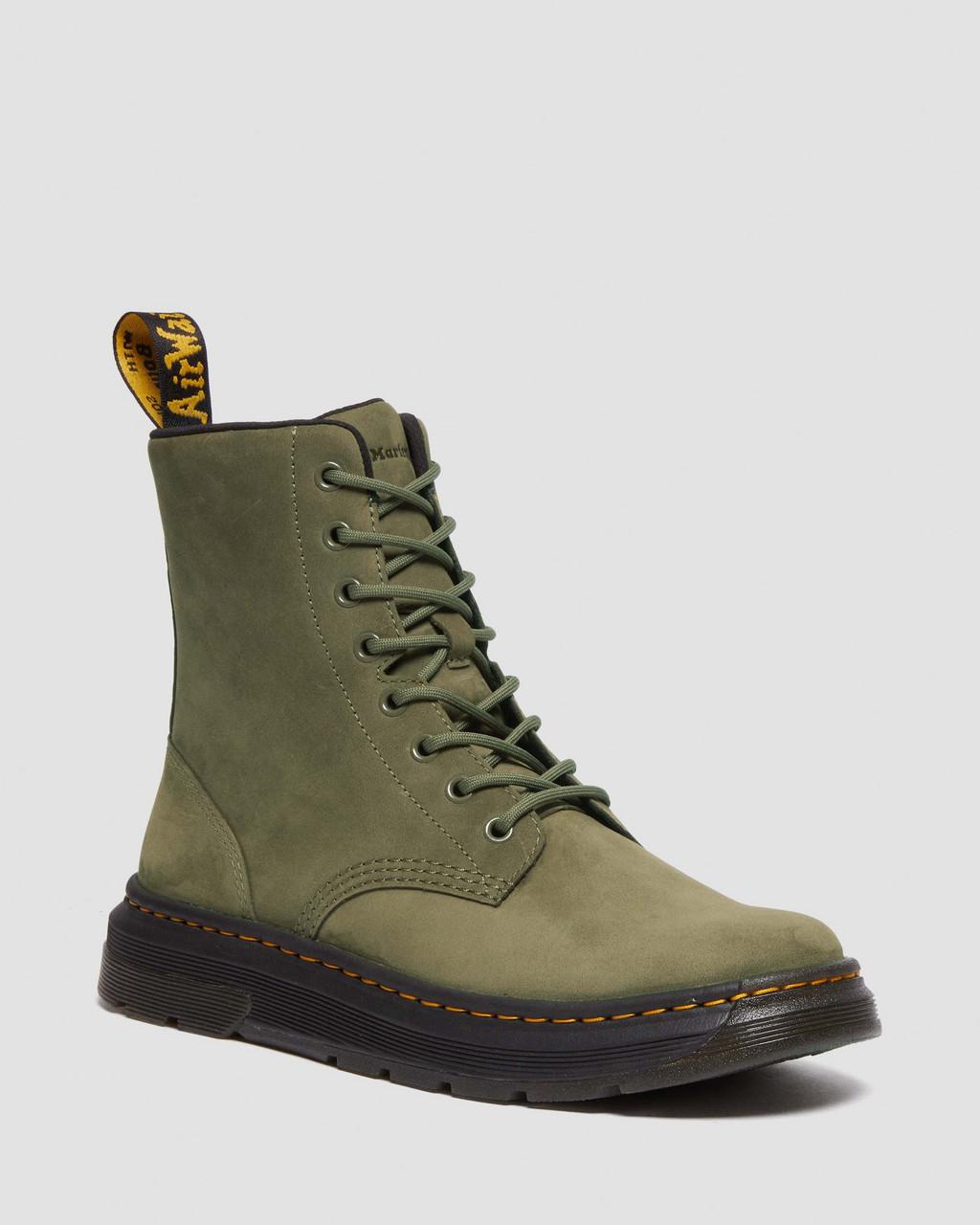 Botas Dr Martens Crewson Nubuck Leather Everyday Hombre Verde Oliva | 37434109