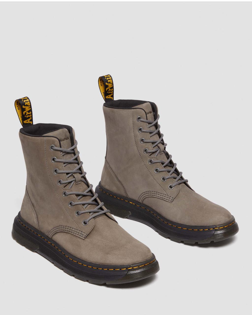 Botas Dr Martens Crewson Nubuck Leather Everyday Mujer Grises | 23259675