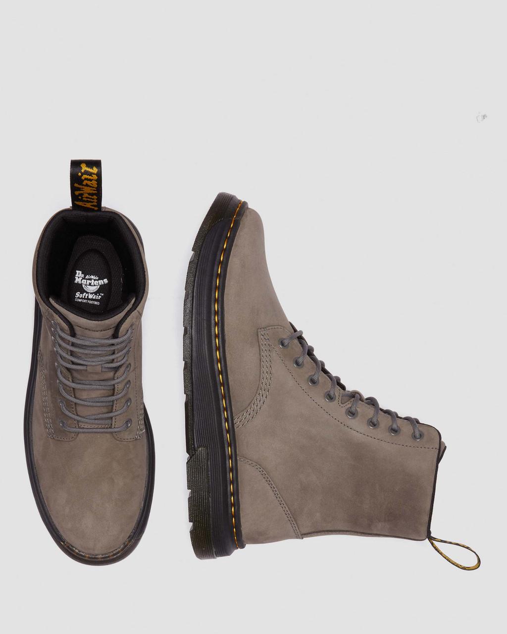 Botas Dr Martens Crewson Nubuck Leather Everyday Mujer Grises | 23259675
