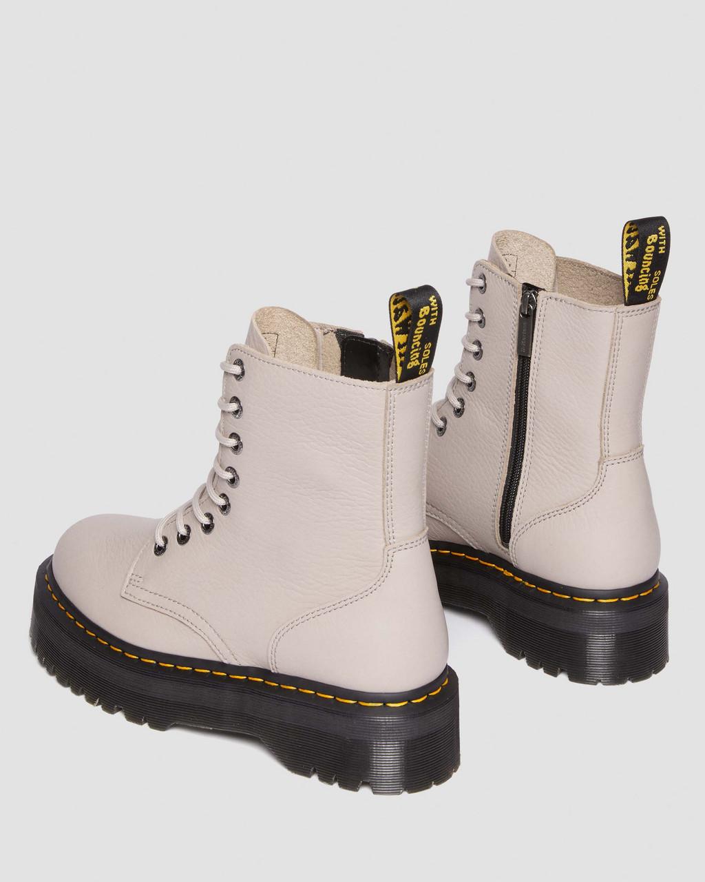 Botas Dr Martens Jadon III Pisa Leather Platforms Mujer Beige | 84250053