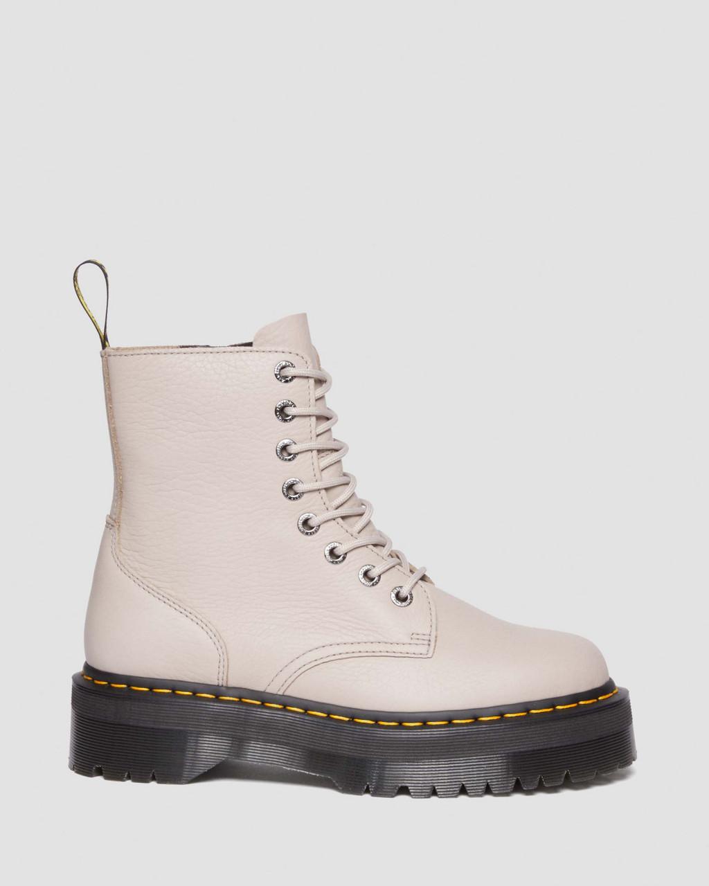 Botas Dr Martens Jadon III Pisa Leather Platforms Mujer Beige | 84250053
