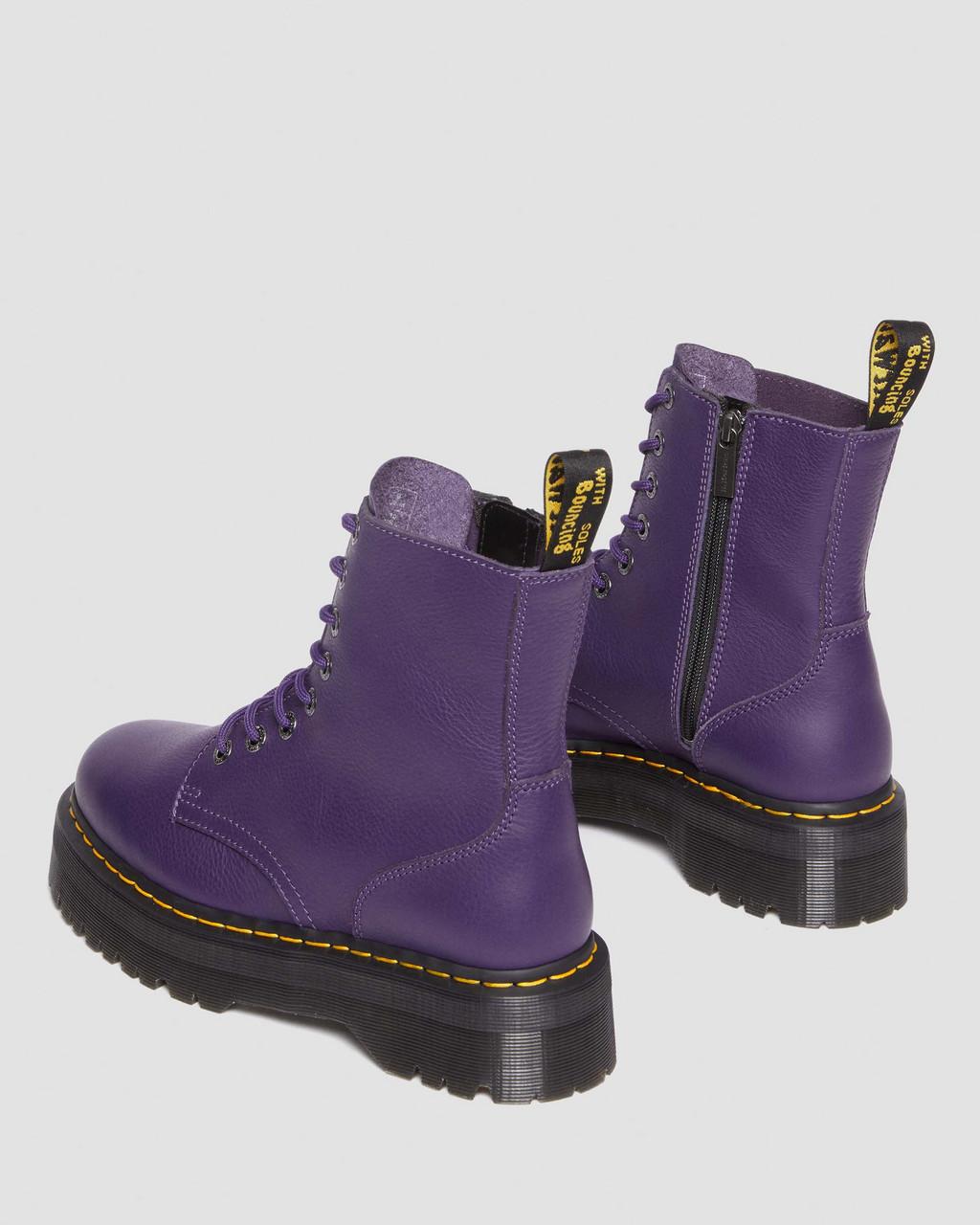 Botas Dr Martens Jadon III Pisa Leather Platforms Mujer Morados | 38181971