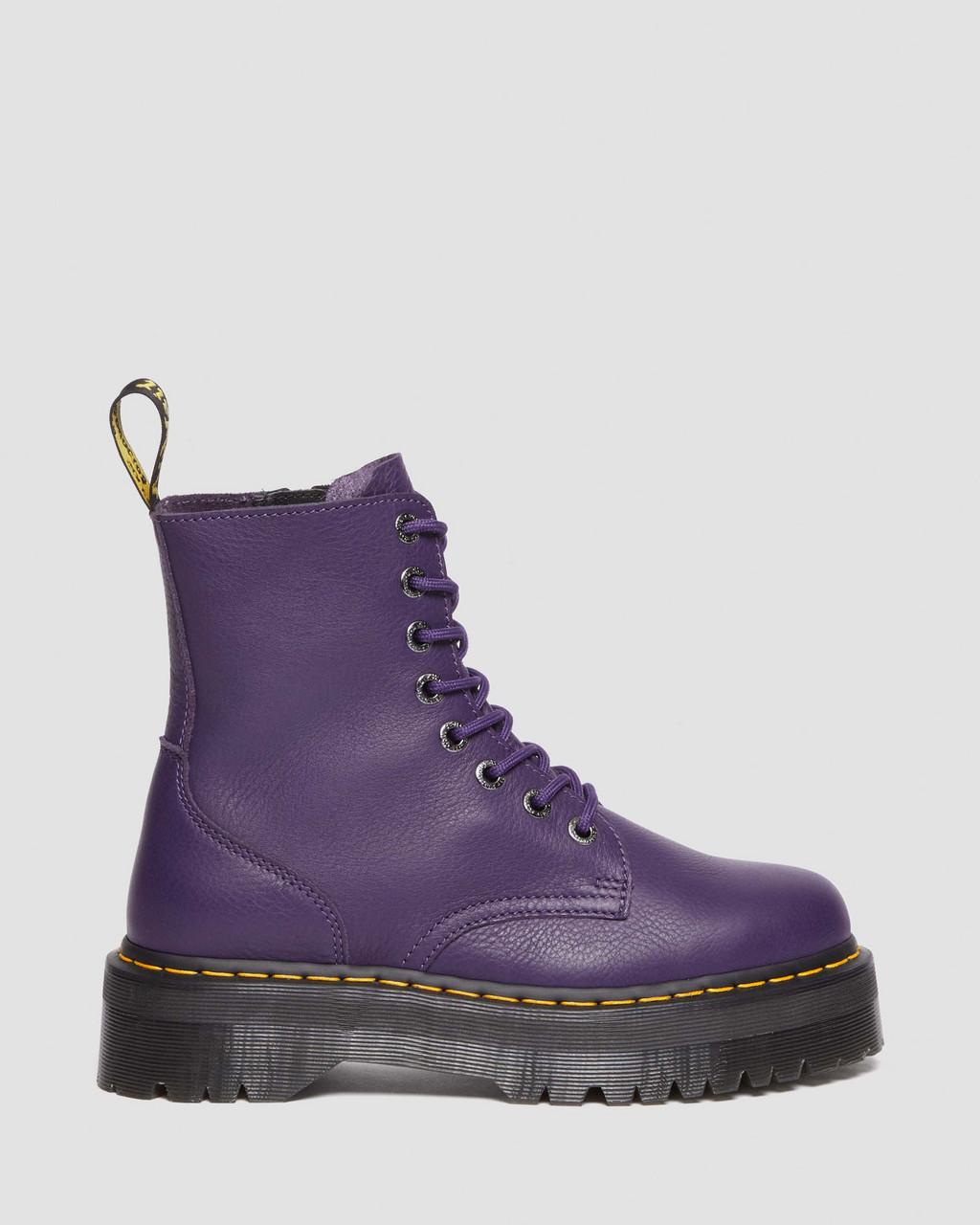 Botas Dr Martens Jadon III Pisa Leather Platforms Mujer Morados | 38181971