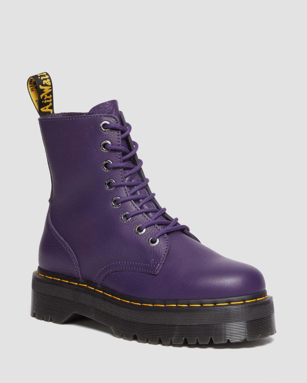 Botas Dr Martens Jadon III Pisa Leather Platforms Mujer Morados | 38181971