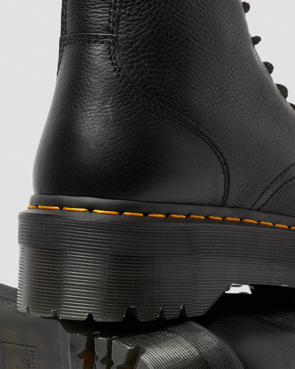 Botas Dr Martens Jadon III Pisa Leather Platforms Mujer Negros | 91439702