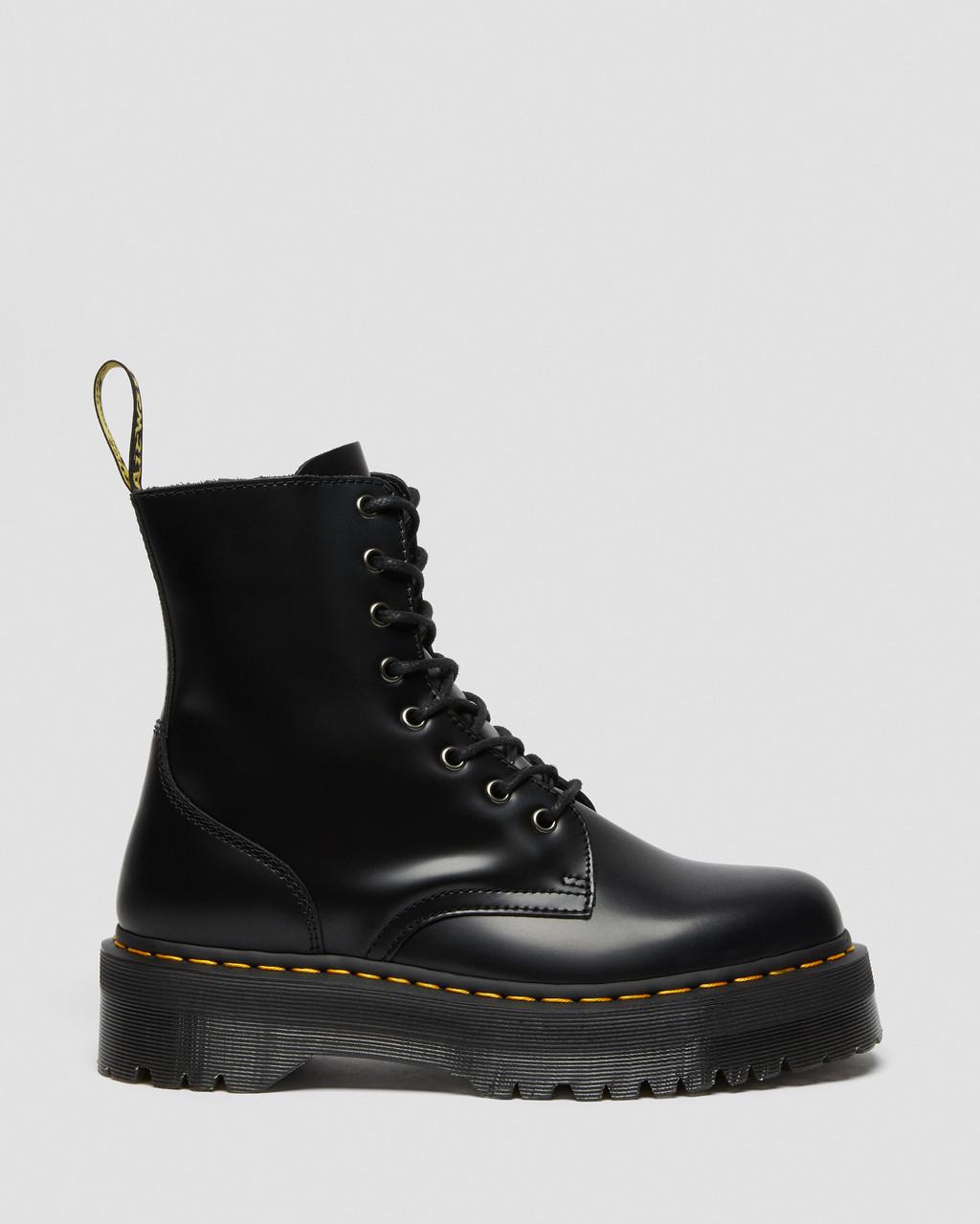 Botas Dr Martens Jadon Smooth Leather Platforms Mujer Negros | 14573945